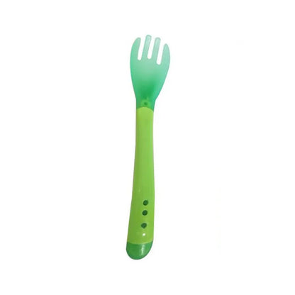 Baby Silicon Spoon Baby Safety Temperature Sensing Kids Children Flatware Feeding Spoons and Fork