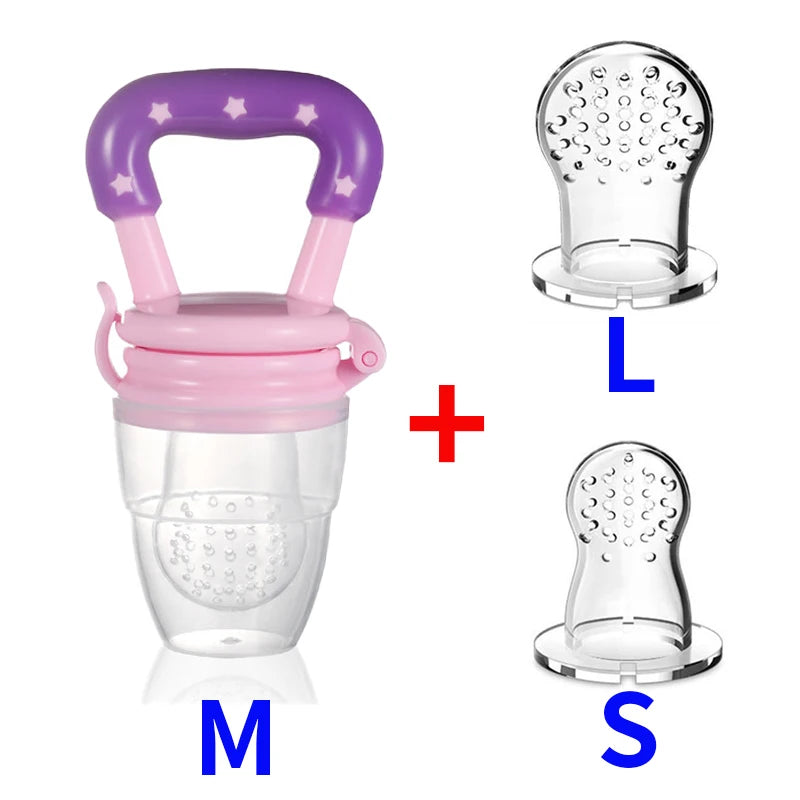 3 In 1 Baby Nipple Fresh Food Fruit Milk Feeding Bottles Nibbler Learn Feeding Drinking Water Straw Handle Teething Pacifier